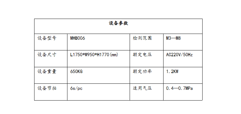 雙通止規(guī)螺紋檢測(cè)機(jī)設(shè)備參數(shù)